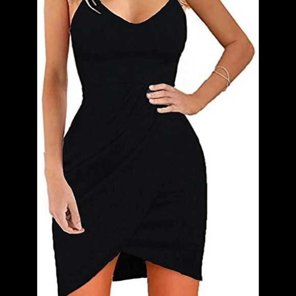 Zalalus Dresses & Skirts - Elegant Spaghetti Straps Deep VNeck Bodycon Dress